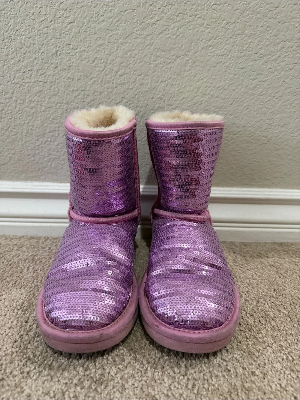 UGG Kids Sequin Boots - Pink